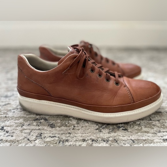 Samuel Hubbard Mens 11.5 Hubbard Fast Brown Leather Casual Shoes Vibram - Picture 2 of 6